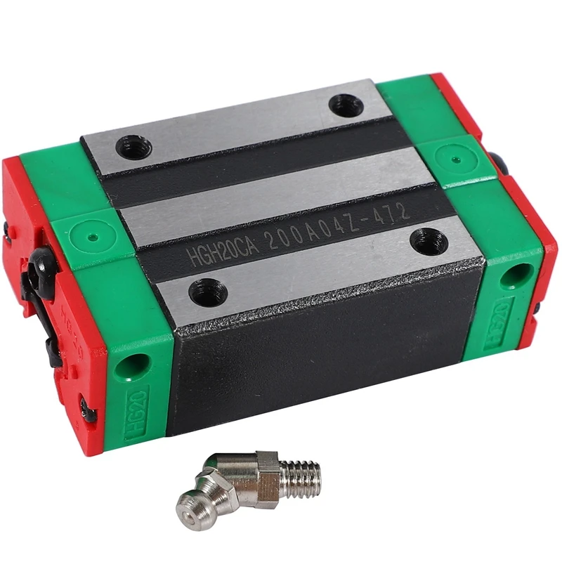 الصلب دليل السكك الحديدية الخطية كتلة ، أجزاء آلة التصنيع باستخدام الحاسب الآلي ، معدات التصنيع ، HGH20CA ، 20 مللي متر