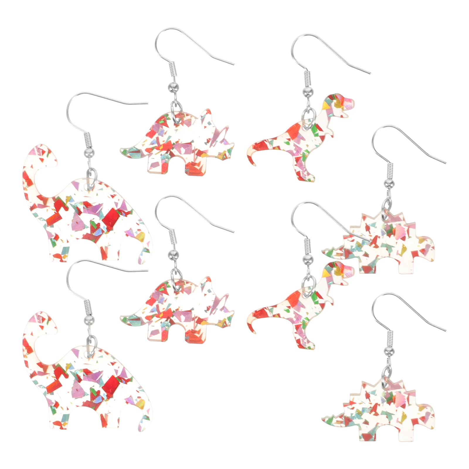 

Dinosaur Earrings For Women Cute Drop Animal Charm Lightweight Stylish Hook Jewelry Gift Dainty Fashion Ear Decor