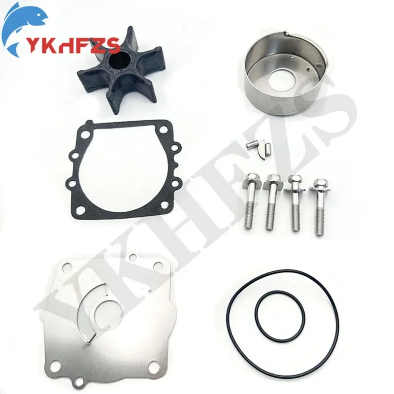 Water Pump Repair Kit for Yamaha Outboard 4 Str 75HP F75B 90HP F90B VF90A 115HP F LF VF115 Models Replace 68V-W0078-00 18-3523