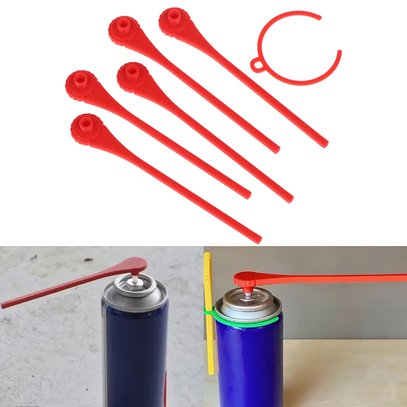 5-Piece Rotating Nozzle Kit with Tube Holder - Precision Spray Control for 3/4mm Cans, Reduce Overspray & Waste