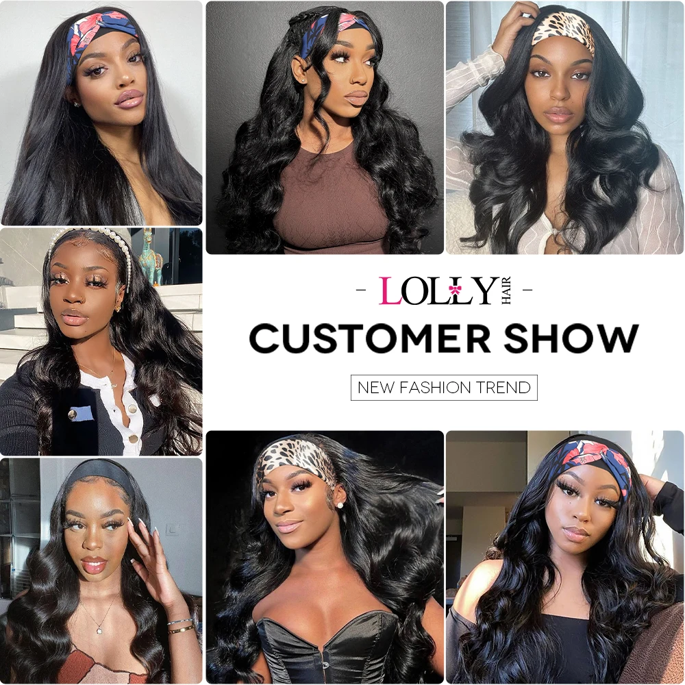 Headband Wigs Human Hair 30 Inch Body Wave Wig 250 Density Remy Human Hair Wigs For Women Glueless Wig Human Hair Ready To Wear