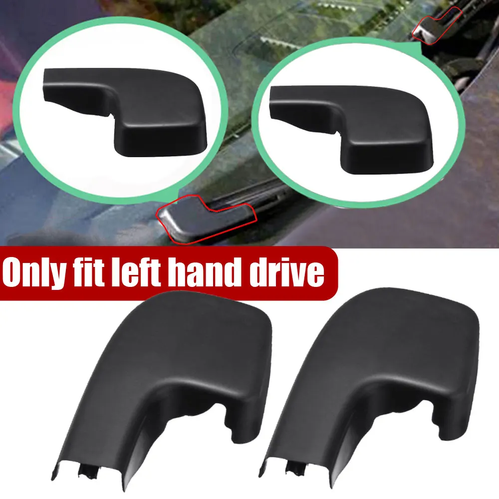 

2pcs Car Front Windshield Wiper Arm Caps Car Wiper Arm Covers 61617138990 Replacement Accessories for BMW 3 E90 E91 E92 LHD