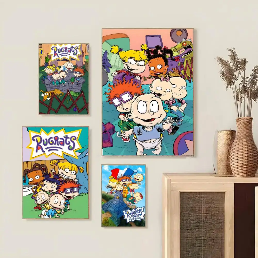 Cartoon Anime R-Rugrats Painting Calligraphy Modern Canvas Wall Art High-Quality Print Poster For Hallway Living Room Home Decor