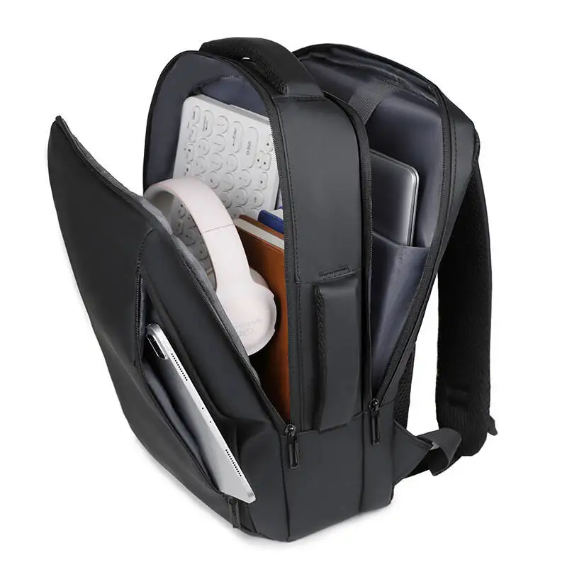 Men's Backpack Student School Bag High School Student Large Capacity Multi-layer Laptop Bag Business Model Briefcase Business