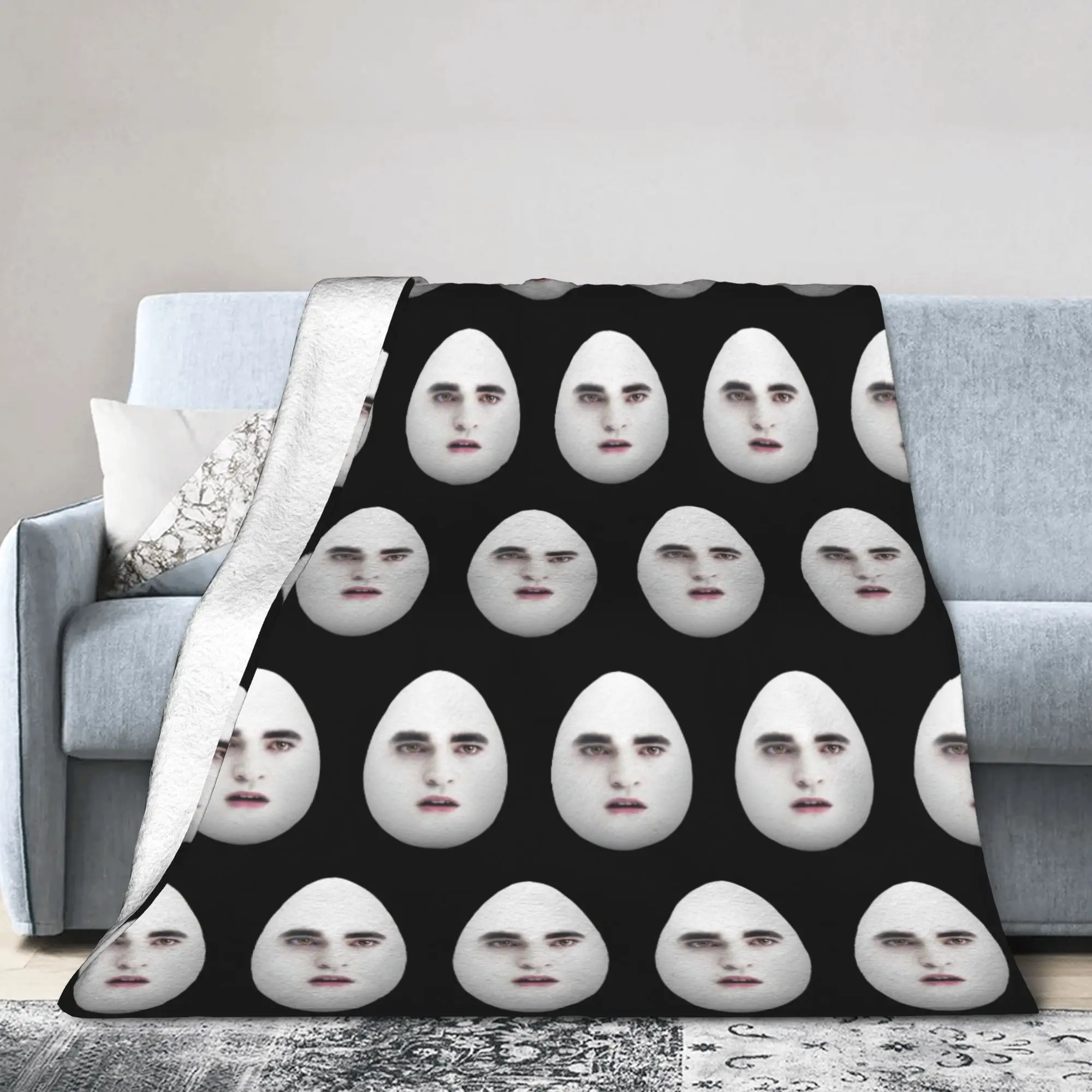 Funny Eggward Meme Blanket Twilight Edward Cullen Fuzzy Novelty Soft Throw Blankets for Home Autumn/Winter