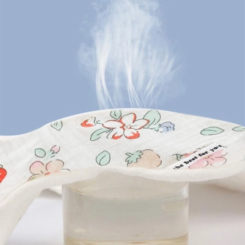 

J15U Baby Bibs for Eating Newborn Drooling Bib Saliva Towel High-absorbent Burp Cloth Infant Cartoon Print Bibs -2Pcs/pack