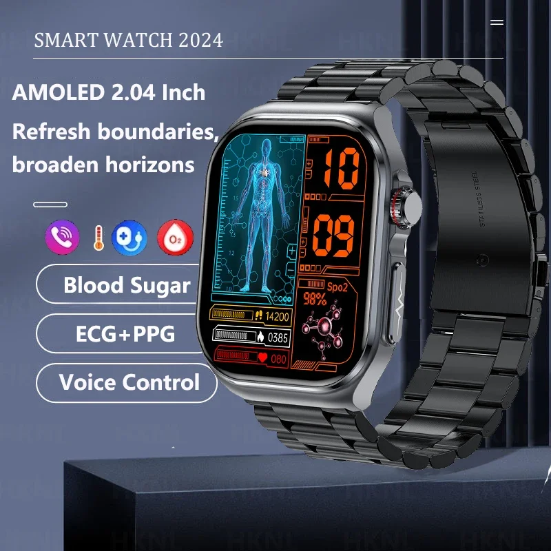 2025 חדש עבור xiaomi חומצה uric דם שומן ecg קצב לב לחץ דם דם גלוקוז בריאות ניטור שעון חכם