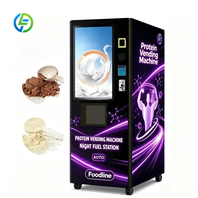 FL Customized protein powder vending machine Friendly Low Power Protein Shake Vending Machine with Low Power Consumption Design