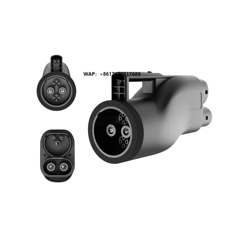 Custom New 1000VDC 250A IP54 CHAdeMO to CCS2 Plug DC Fast Charging Adapter for European Standard Electric Vehicles