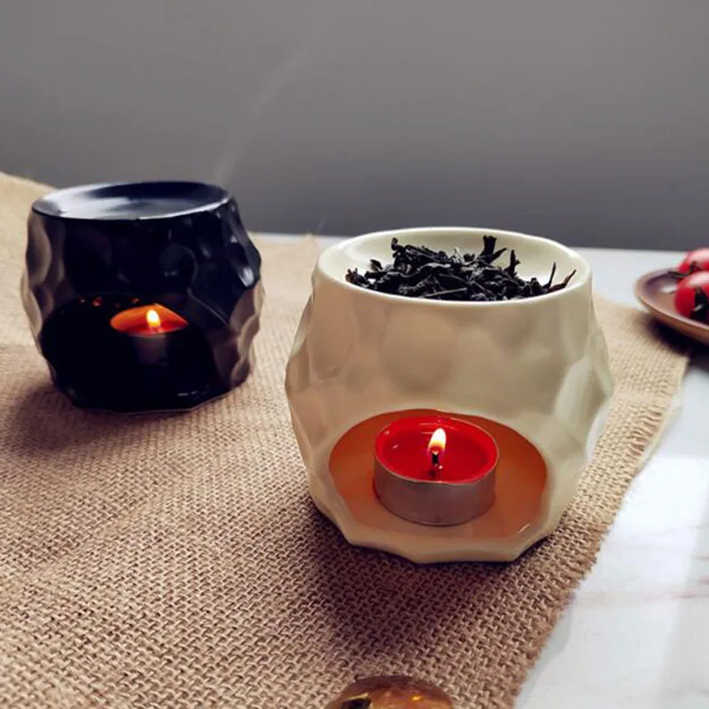 Retro Ceramic Aromatherapy Burner Essential Oil Burner Candle Holder Fragrance Lamp Indoor Bedroom Use Home Decor