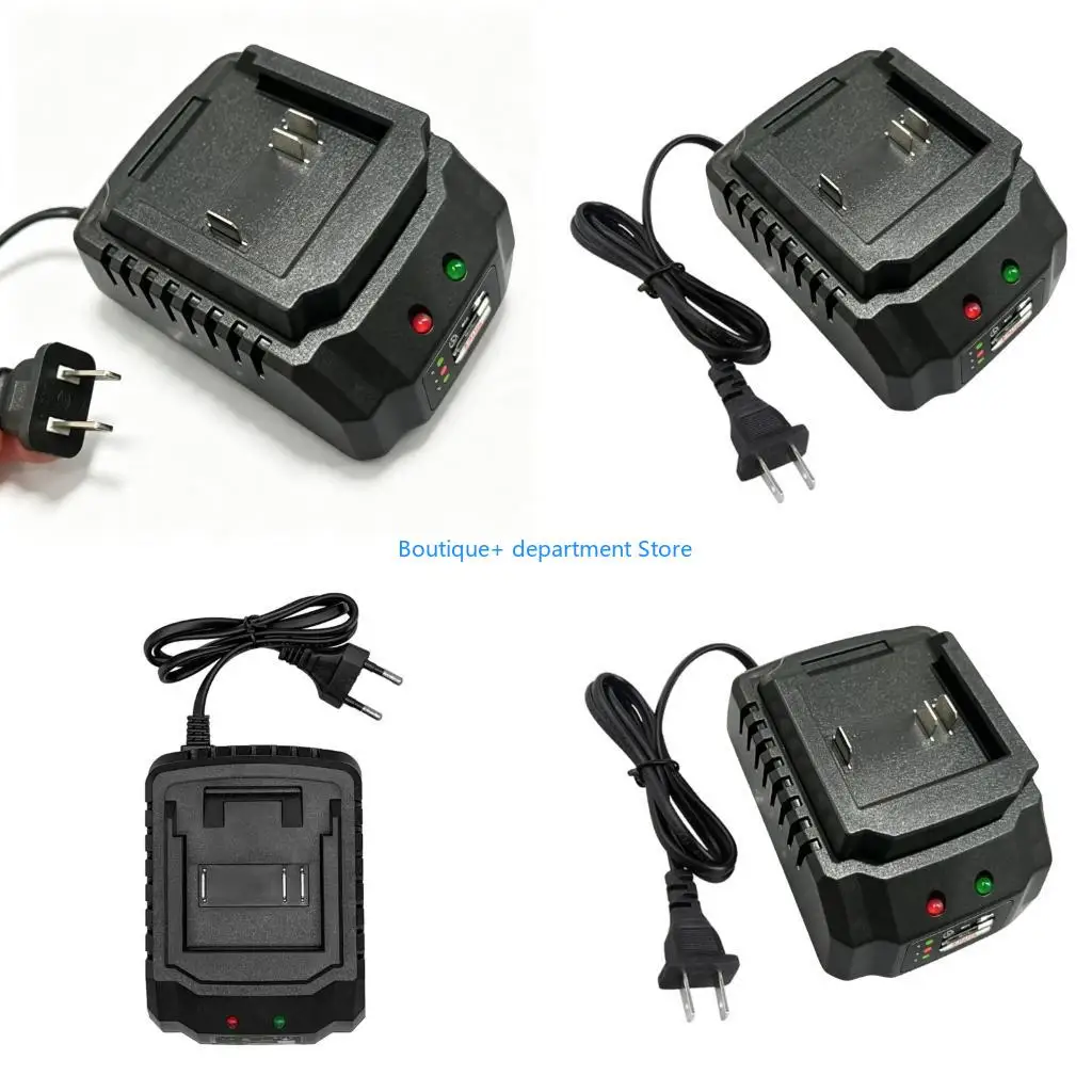 E1PD High Efficiency 21V Cordless Power Tool Battery Chargers Base with LED