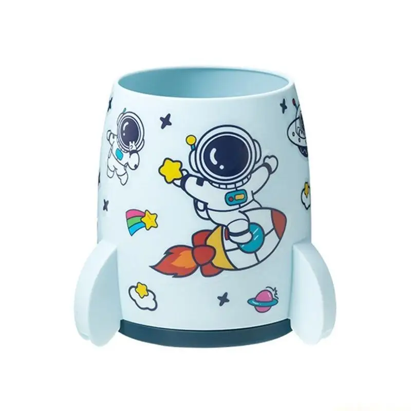Novelty Astronaut Plastic Pen Holder Stand Office Desk Pencil Pot Container Stationery Storage Box Kids Gift