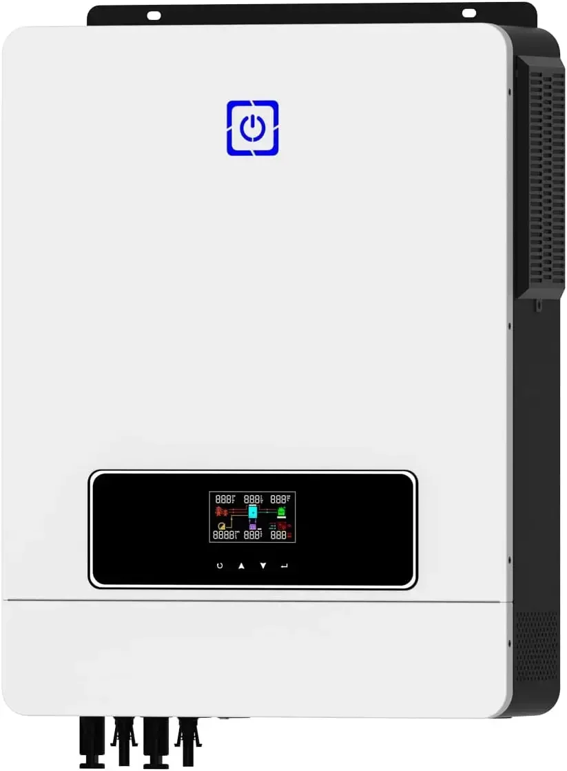 10.2KW On/Off Grid Solar Hybrid Inverter Built-in 160A Charge Controller PV Max 500V Input DC48V to AC230V Pure Sine Wave Invert
