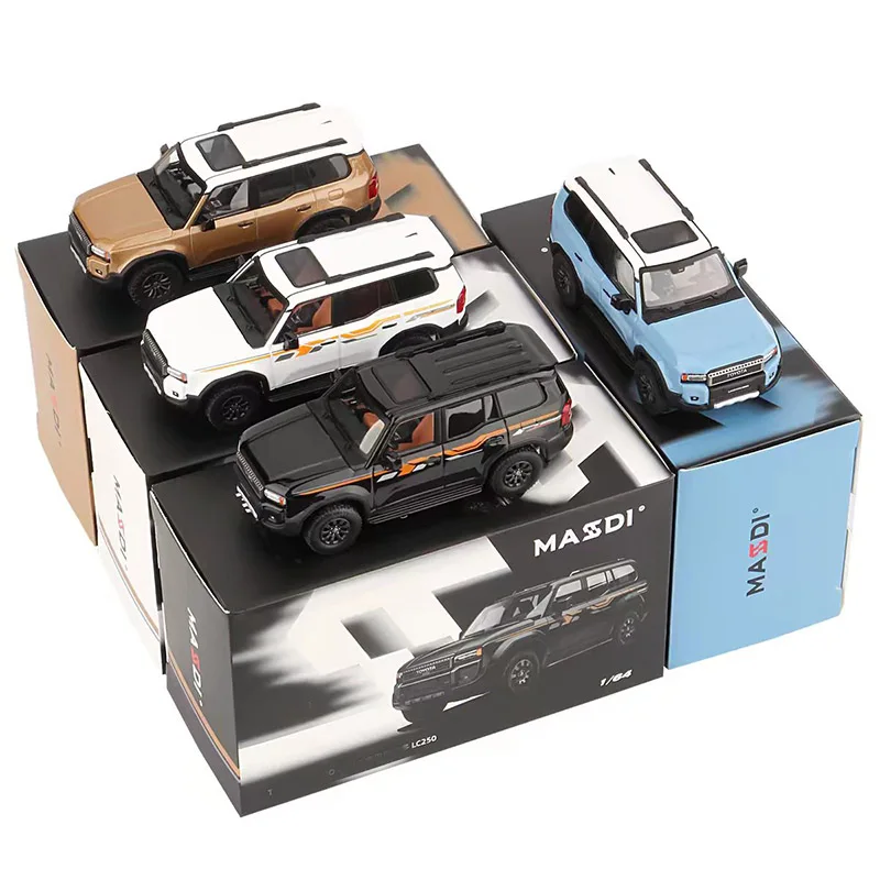 Masdi 1:64 Off-Road Car with Shock Absorbers—Die-Cast Metal Car Model, Collectible, Display Piece, and Decorative Item