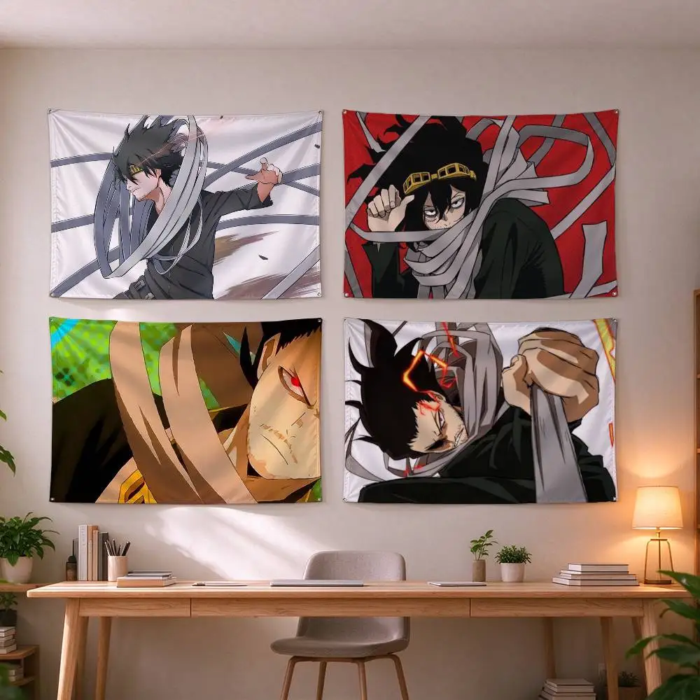 Anime Cartoon Eraser Head  Flags Wall Hanging Tapestry Outdoor Garage Room Decorative flag Background Blanket