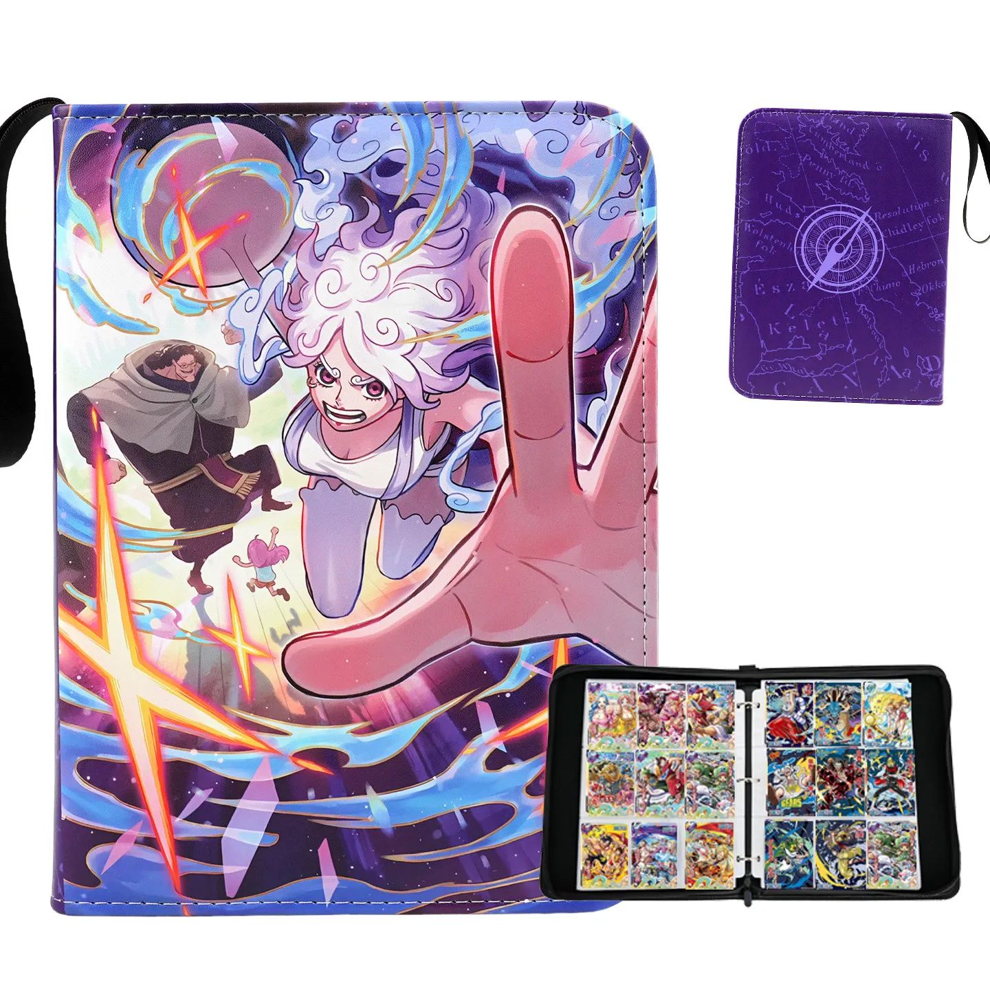 One Piece 900Pcs OPCG Cards Album Book OP15 EB03 PRB02 Anime Map Letter Holder Binder Action HD Protector Notebook Folder Gifts view 3