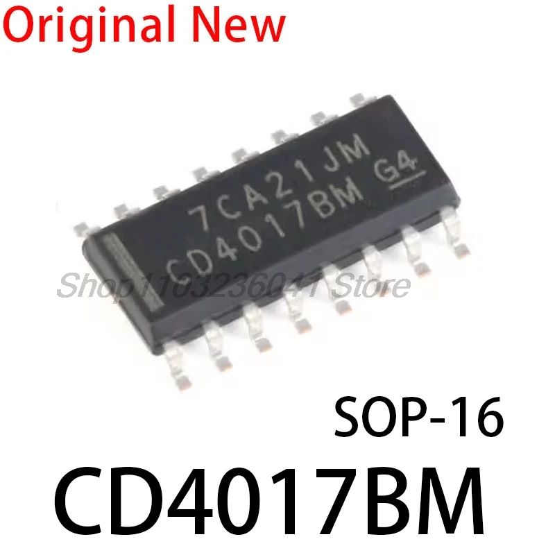 10PCS/lot CD4017BM SOP16 CD4017B CD4017 4017 SOP-16 SMD New and Original IC Chipset
