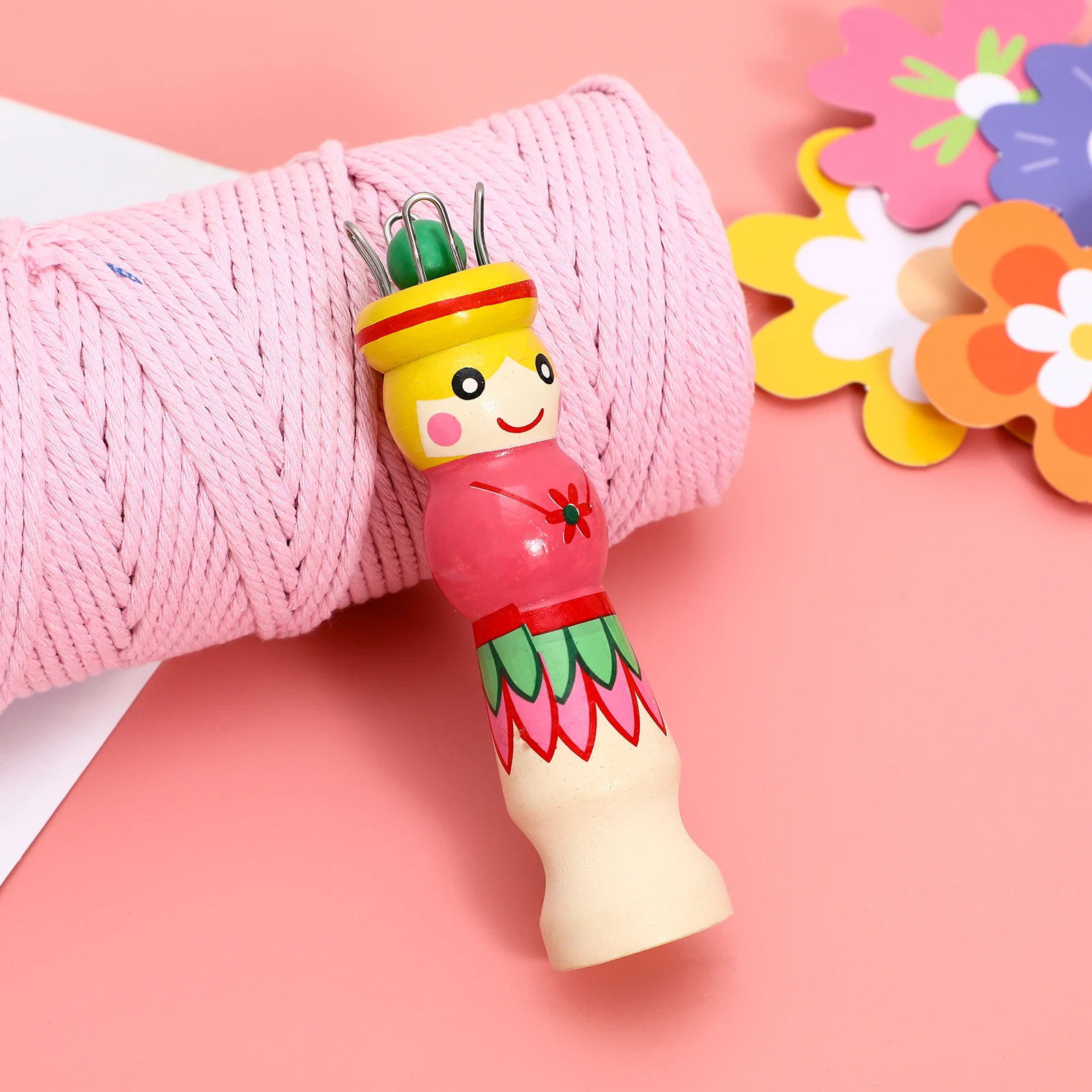 Wooden Knitting Maker Craft Kit For Beginners Diy Weaving Tool Yarn Wool Knitter Plaything Sewing Craft