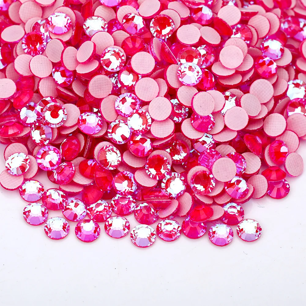 VC SS6-SS30 Neon Jelly AB Hot Fix Rhinestones Crystal Glass Flatback Rhinestone Strass Glitters Stone For DIY Crafts Art