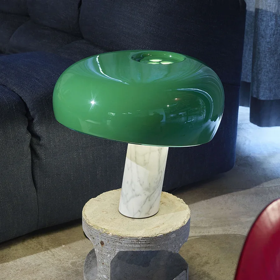 Candeeiro De Mesa De Suporte De Mármore Italiano, Luz De Mesa, semelhante ao Quarto E Sala De Estar