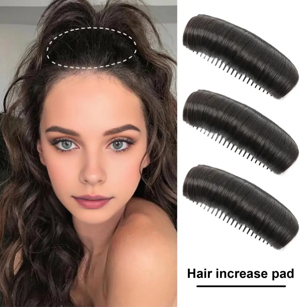 

1/3Pcs 12cm Hair Bun Invisible Fluffy Hair Pad Black Brown Blonde False Hair Clip Comb Styling Insert Tool Women Wigs Accessory