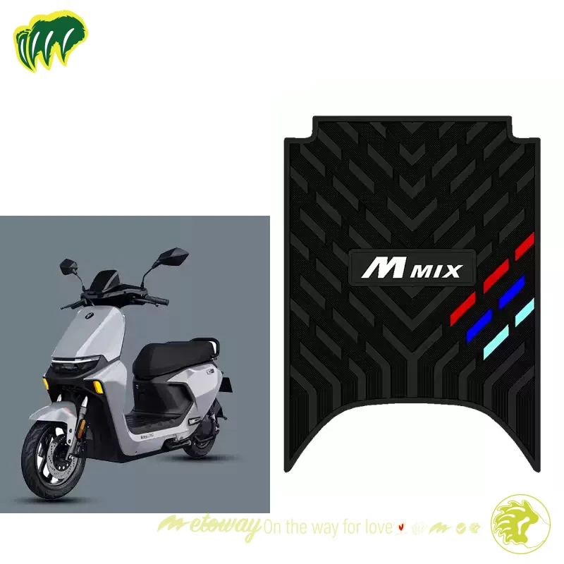 

For Ninebot E-Bike M95c+MK2 Rubber Foot Skid Pad Floor Mat Carpet Motorcycle Mats Pedal Anti-skid Water Proof