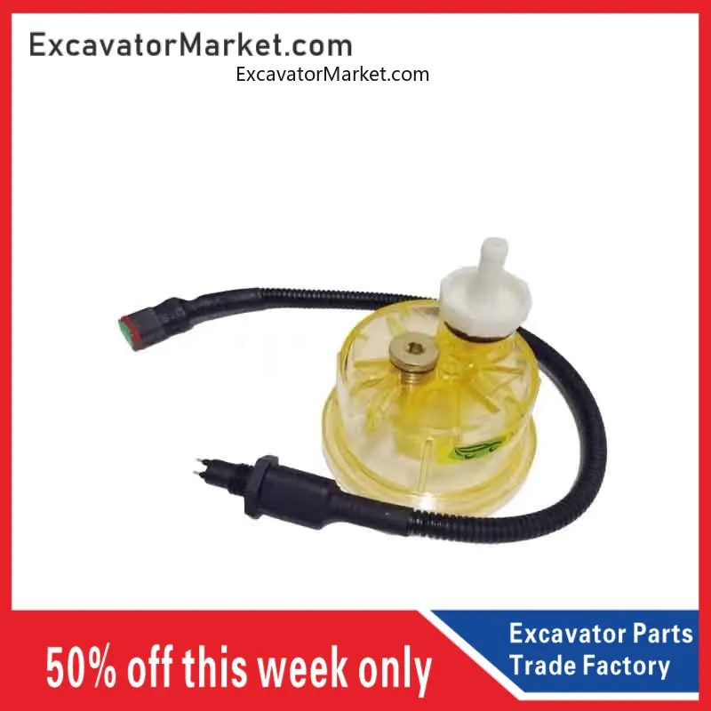 

For excavator KOMATSU PC200 240-8 water separator with sensor water cup filter cup