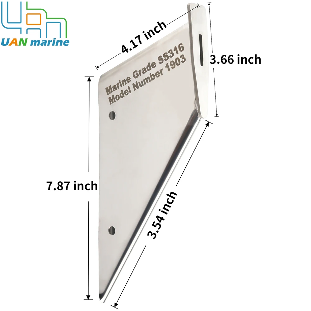 Boat Skeg Safe Guard Protects Against Ramp Dragging Fits for Mercury 40 50 60 HP 2003-Up For Evinrude Johnson 40-50 HP 1999-2003 view 3