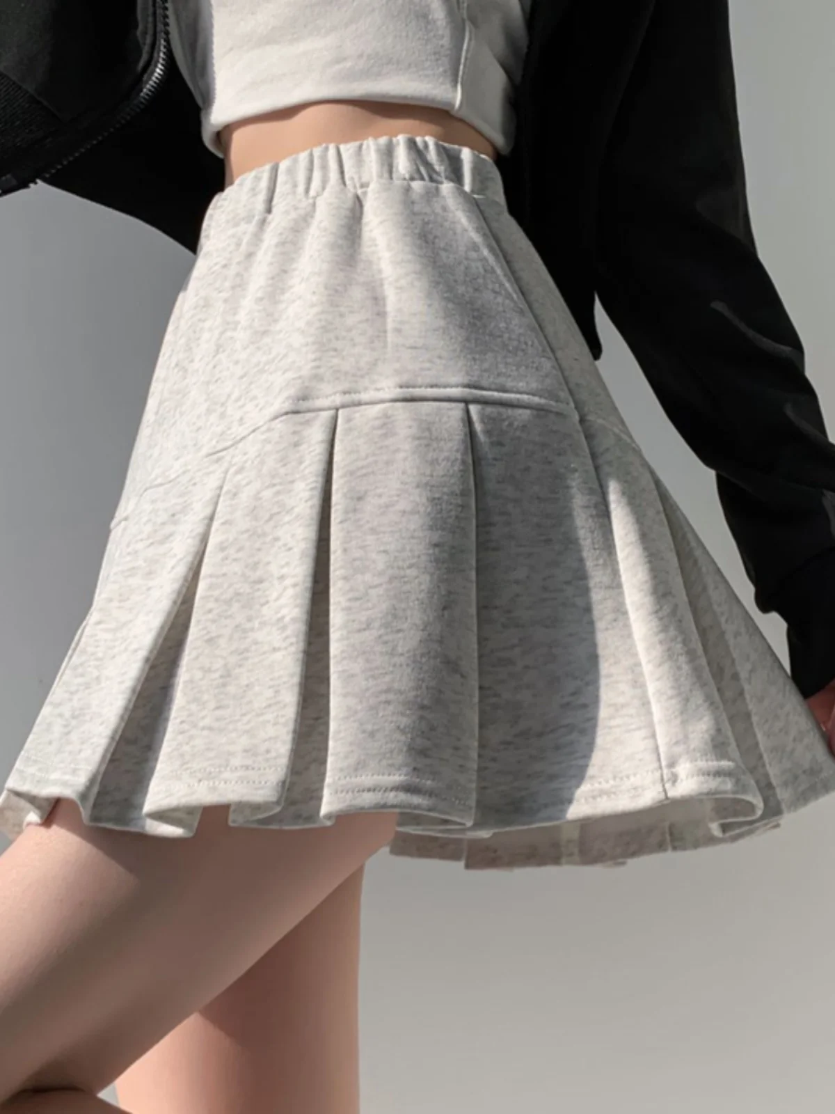 

plus Size Academy Sle f Skirt Women's Autumn Winter New High Waist Slimming ort A-Line Flared Skirt Pants Korean Sle