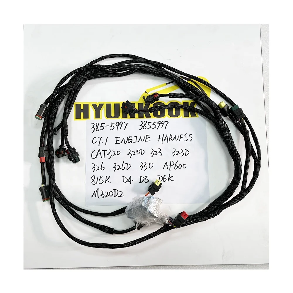 

Engine Excavator Parts Wiring Harness Assembly 385-5997 3855997 For C7.1 E329D2 E330D2 E323 D6K 924K 930K 938K 950GC 535D 545D