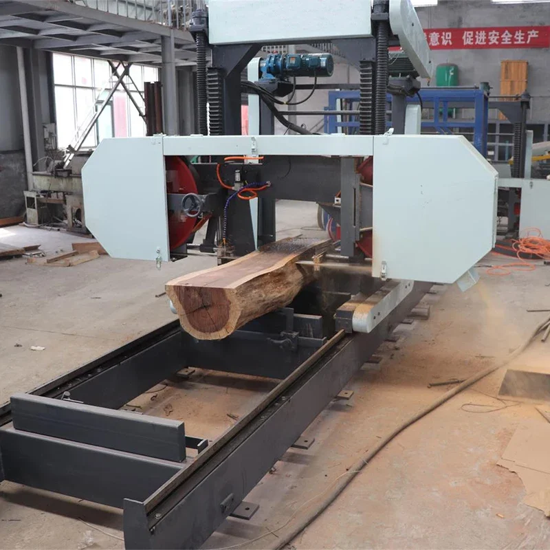 ZICAR Industrial Big Woodworking Bench Band Saw For Timber Log Wood Cutting Band Saw Mill Horizontal