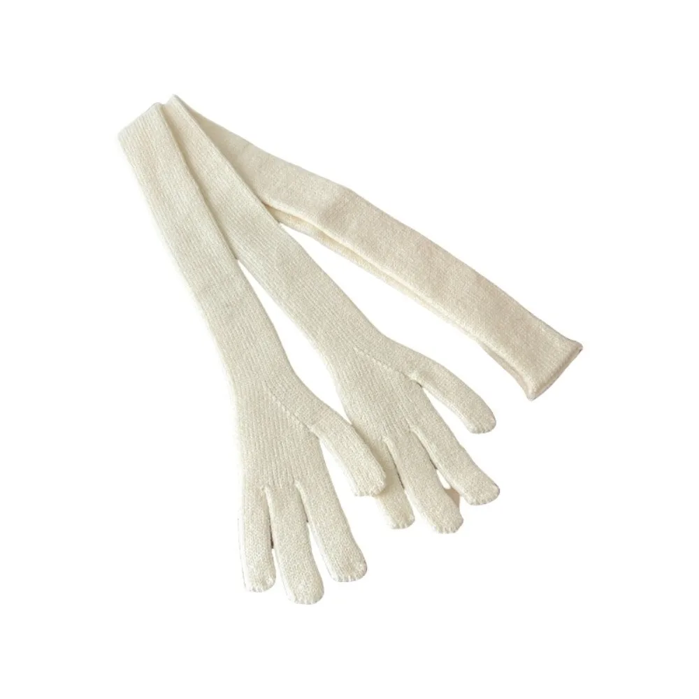 

Lightweight Little Palm Scarf Korean Style Solid Color Long and Thin Scarf Multifunctional Acrylic Fibers Creative Belt