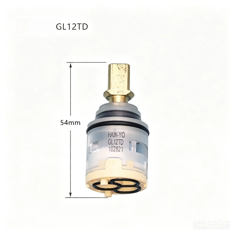 GL12TD faucet hot and cold mixed faucet ceramic spool flat foot, diameter 25MM