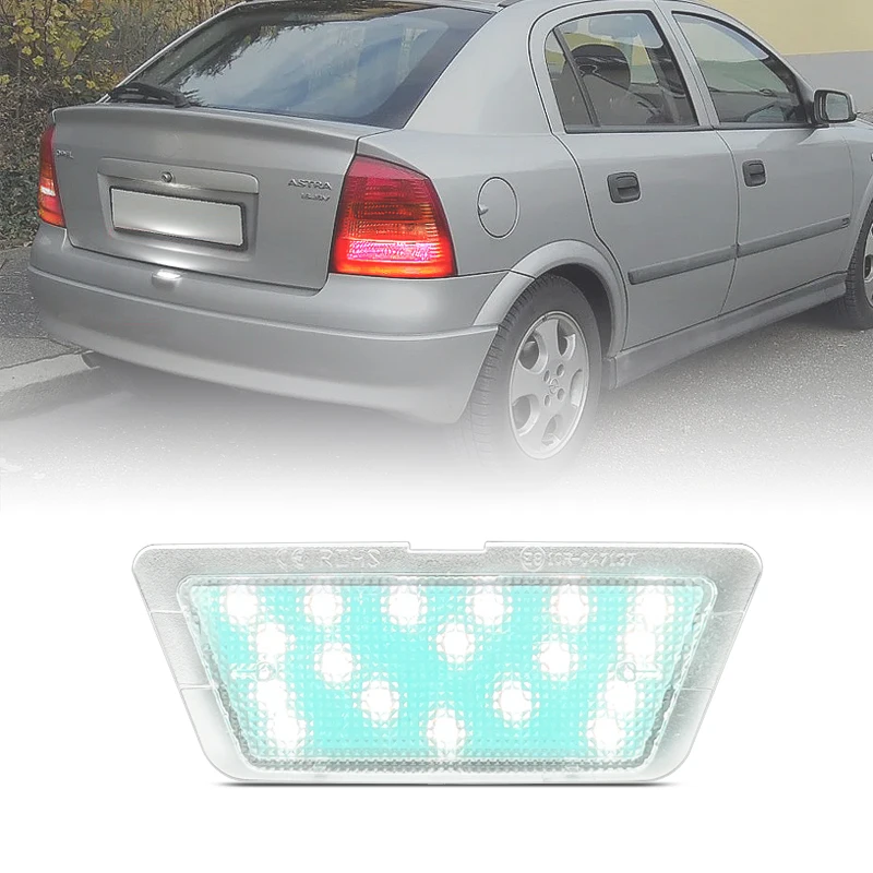 

For Vauxhall Opel Astra G Saloon Hatchback 1998-2004 White LED Number License Plate Light