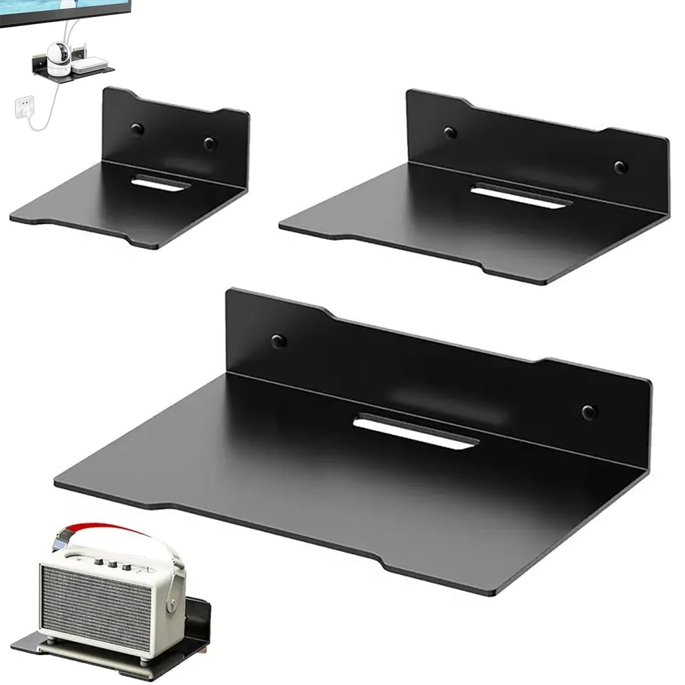 Wall Mounted Router Wall Shelf Holder Camera Display Universal Bracket For TV Set-top Box Audio Projector Storage Home Decor