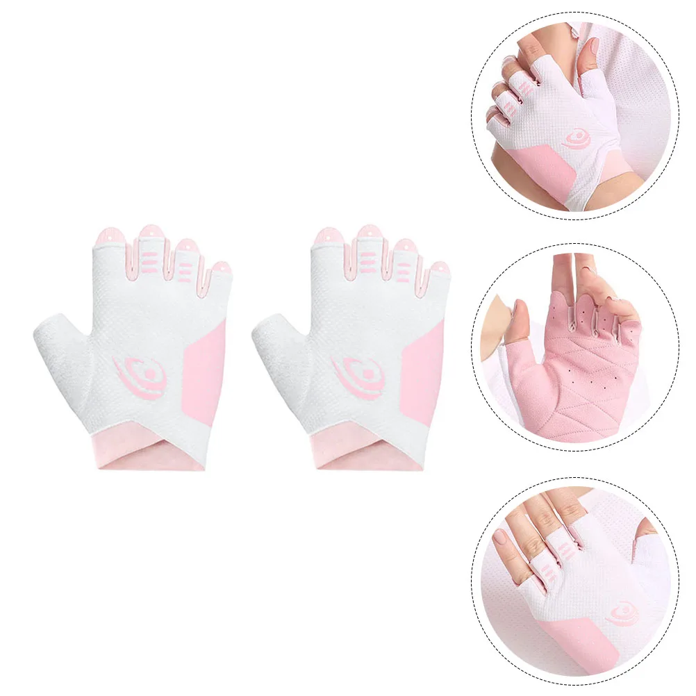 

Elastic Wristb Half finger Sports Gloves Durable Breathable Cycling Mittens Mountaineering Non slip Fitness Bike