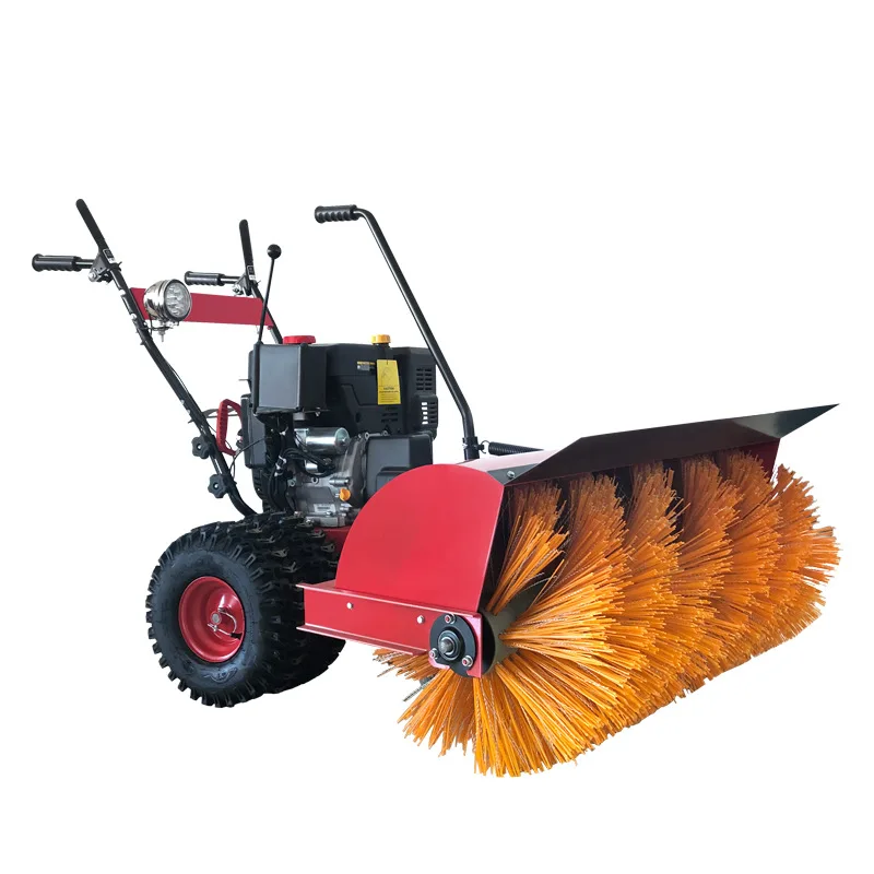 

Full gear snow plow Hand-guided self-driving snow plow