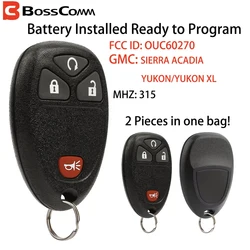 2PCS ATPSTOGO Car Key Fob For 2007 2008 2009 2010 2012 2013 GMC Sierra Acadia Yukon XL Remote Key Fob 4 Buttons 315Mhz OUC60270