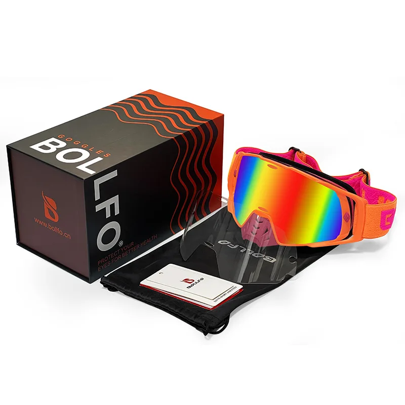 Motorcycle Motocross Goggles MTB ATV Off-Road Glasses Removable Lens Windproof UV Protection Cycling
