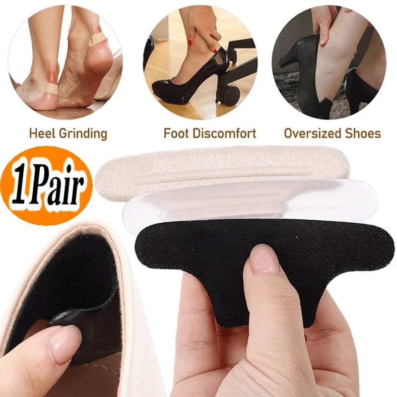 Women Silicone Insoles for Shoes High Heel Pad Adhesive Heels Pads Liner Grips Protector Sticker Pain Relief Foot Care Insert