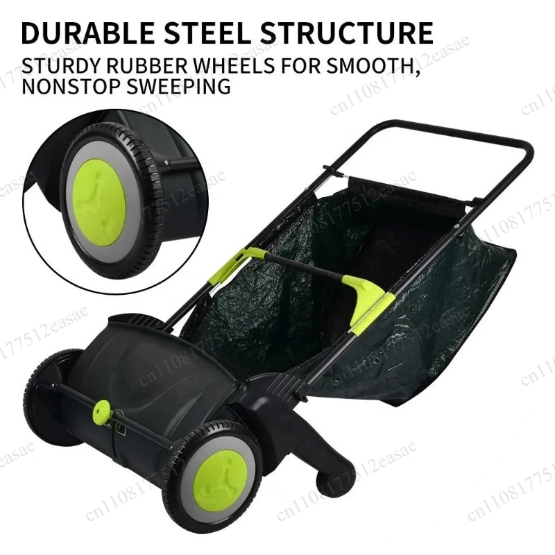 Multifunctional Hand-Push Lawn Leaf Collector, Manual Yard Cleaning Sweeping Tool