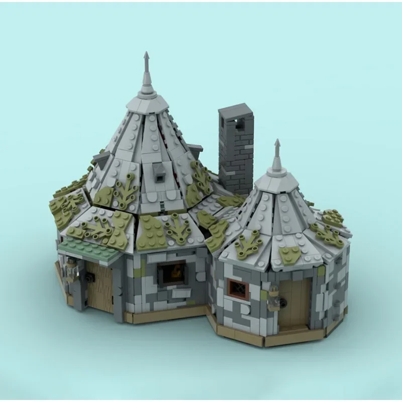 

1723PCS Potter Wizard Hut Hagrid Hut An Unexpected Visit Building Blocks Bricks toy for Kids Birthday present Moc-76428