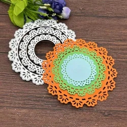 3pcs/set Circle Frames Metal Cutting Dies Stencils For DIY Scrapbooking Decorative Embossing Handcraft Template