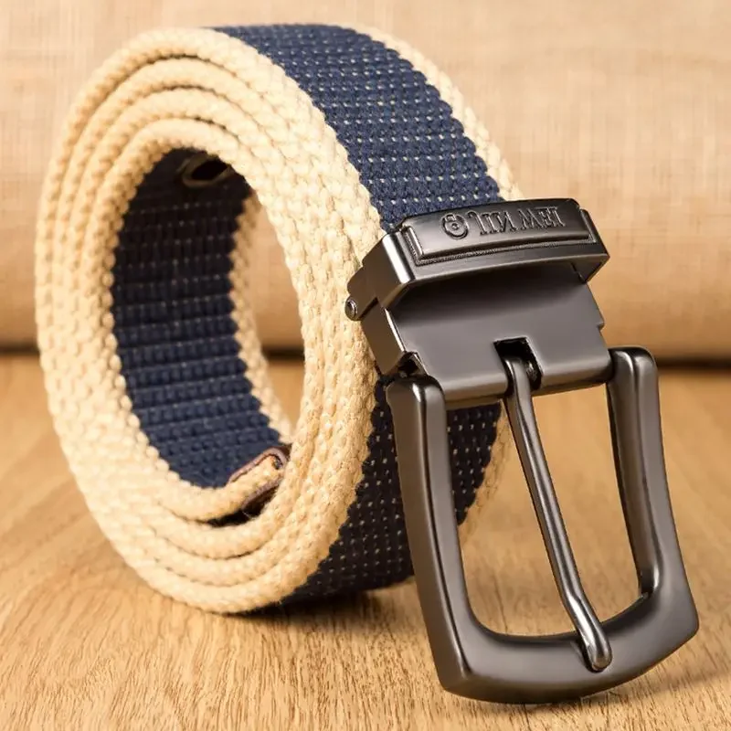 Weave canvas belt men military  workout Casual Jeans Brand Belt Young student needle Buckle-Belt Male Tactical waist Belt