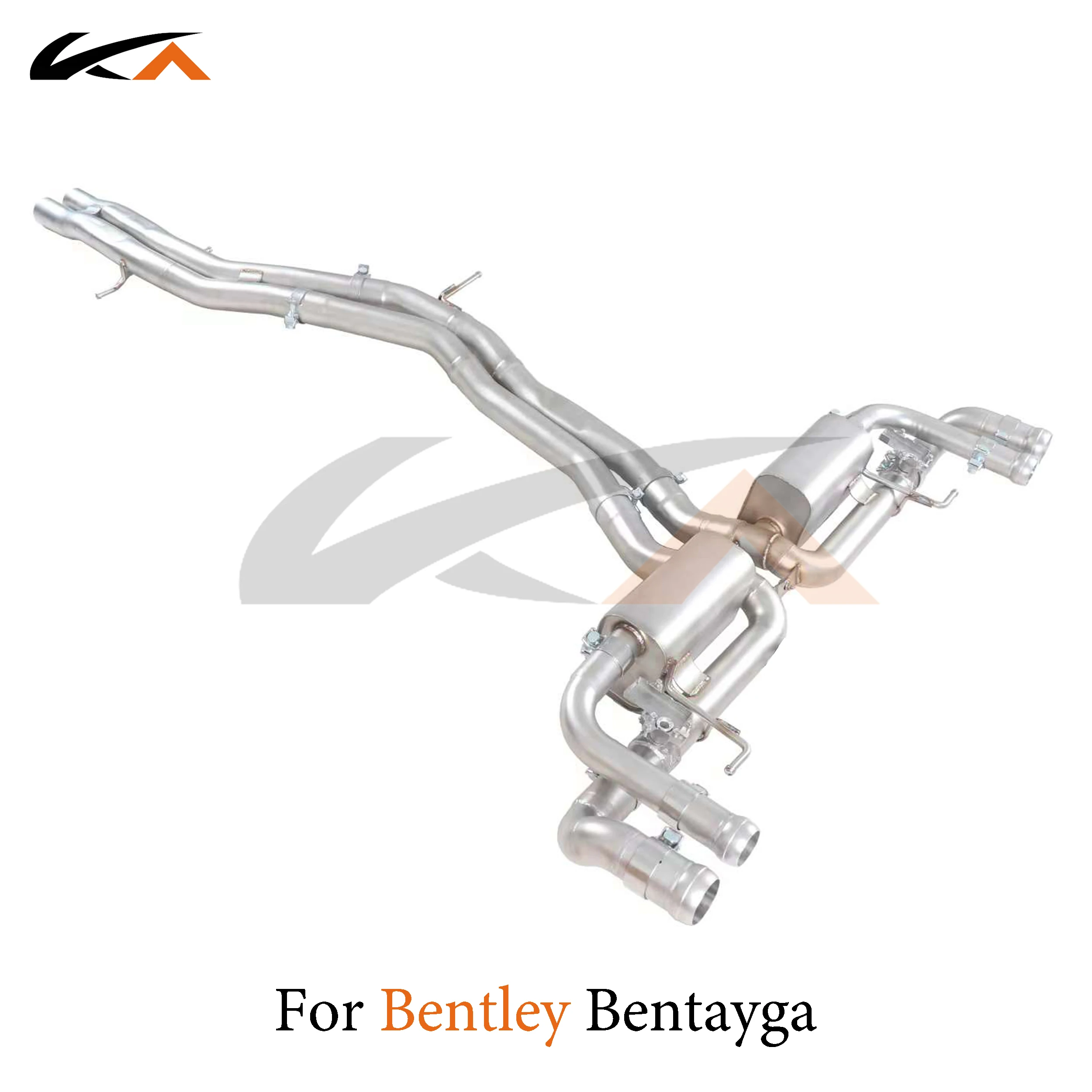 KA Tuning exhaust system stainless catback for Bentley Bentayga 4.0T rear section performance parts muffler valve