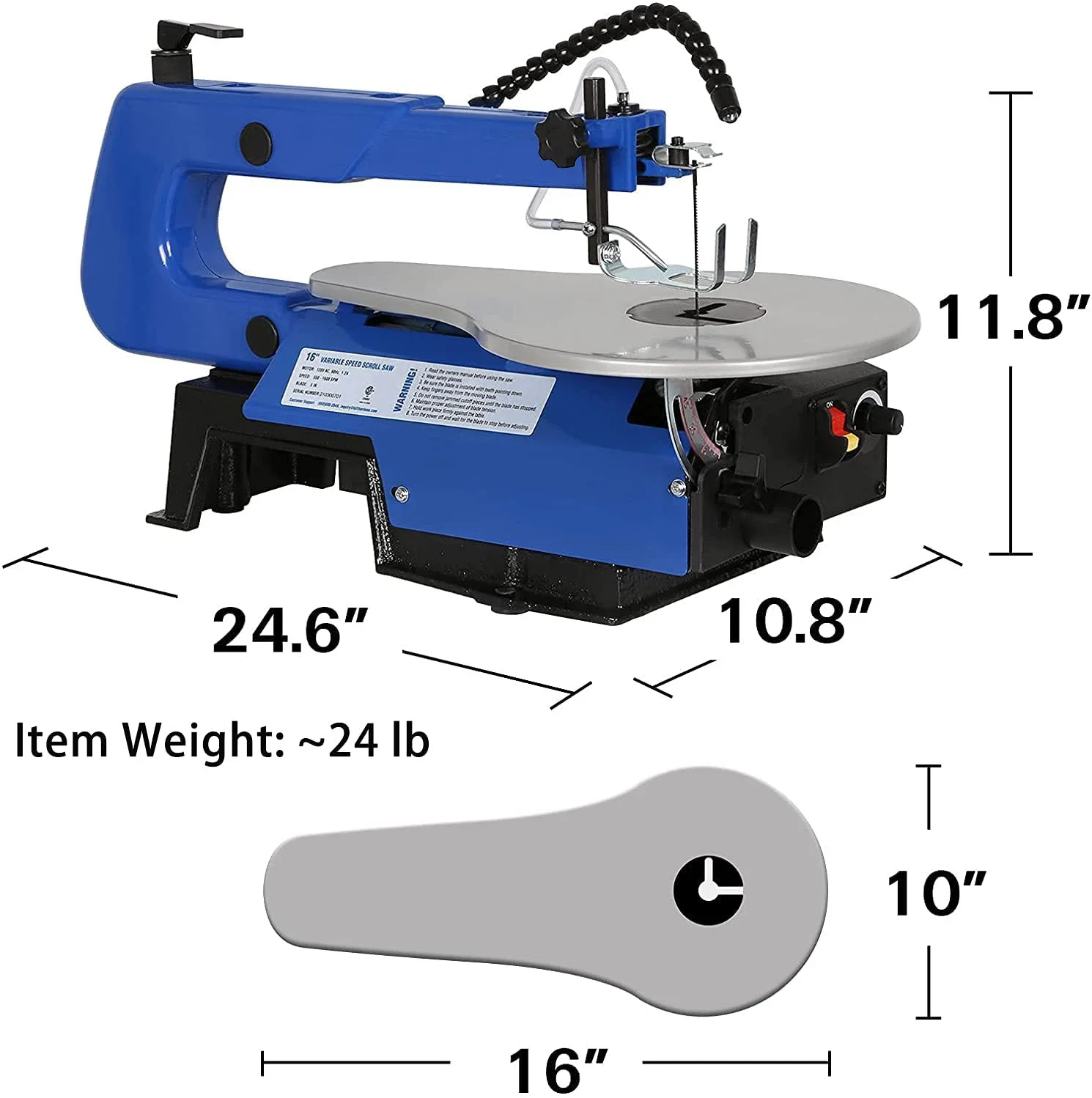 16 inch variable speed optional LED light hand scroll saw machine woodworking variable speed scroll saw for sale