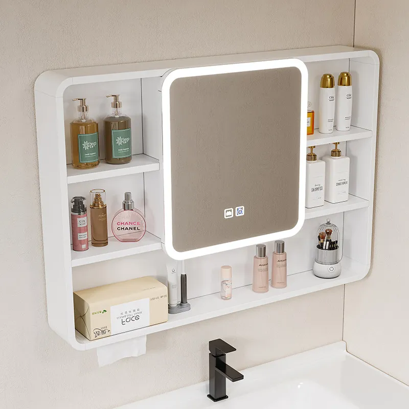 Mirror Partitions Bathroom Cabinet Storage Organizer Corner Wall Over Cupboard Space Saver Decorations Gabinete Salon Furniture