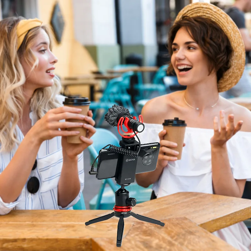 Radio bidirezionale Telefono cellulare, microfono Microfono Fotocamera reflex Intervista Microfono a condensatore bidirezionale