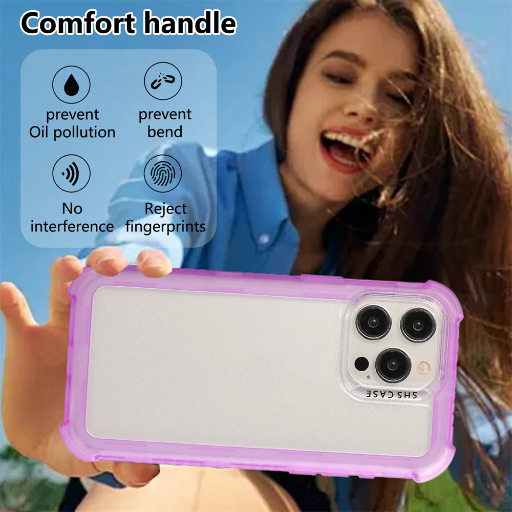 3in1 Military Shockproof Protective Phone Case For iPhone 16 15 14 Pro Max 16 Plus 13 Air Cushion TPU Bumper PC Hard Back Cover