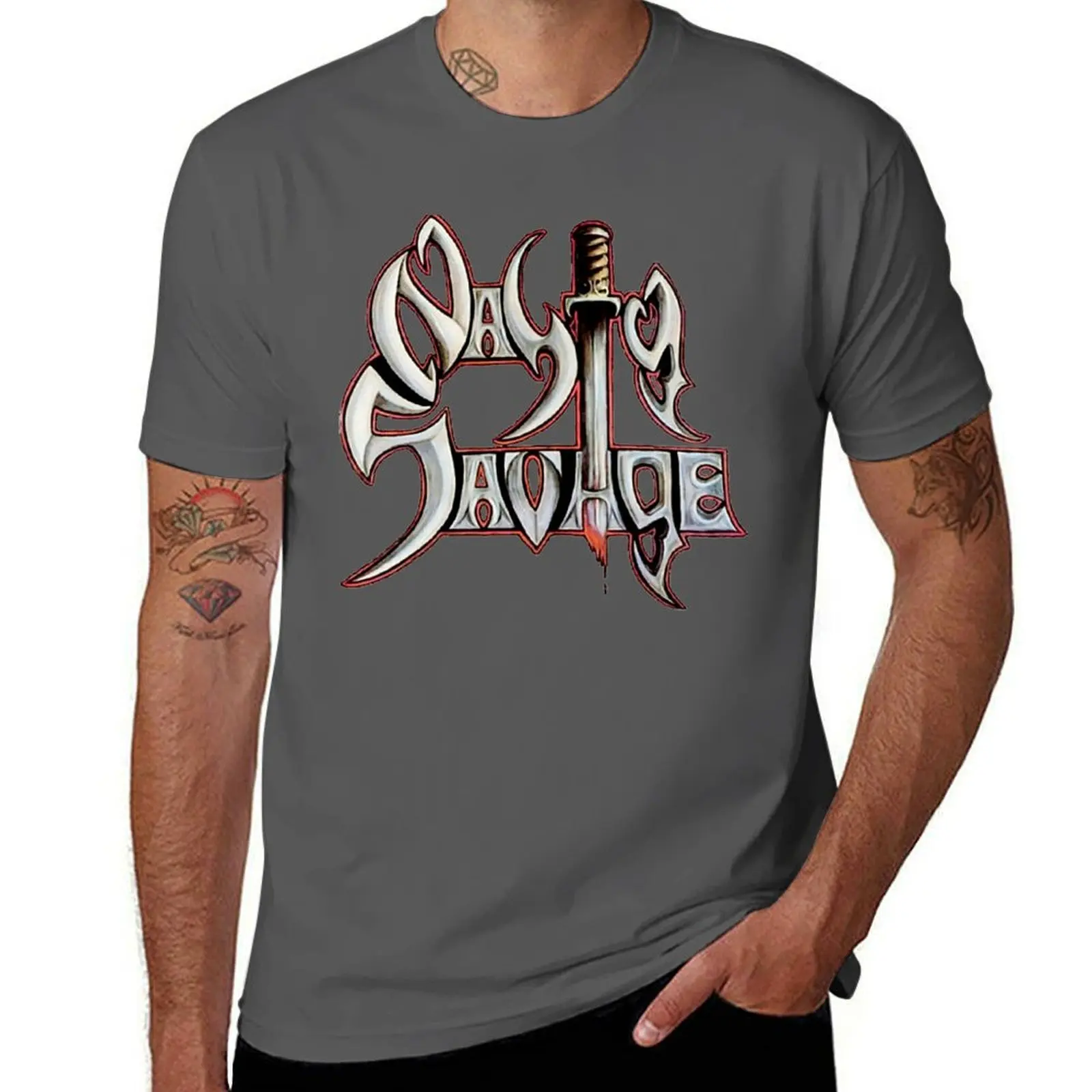 

Nasty Savage T-Shirt Anti-Fade Casual Tee Shirt